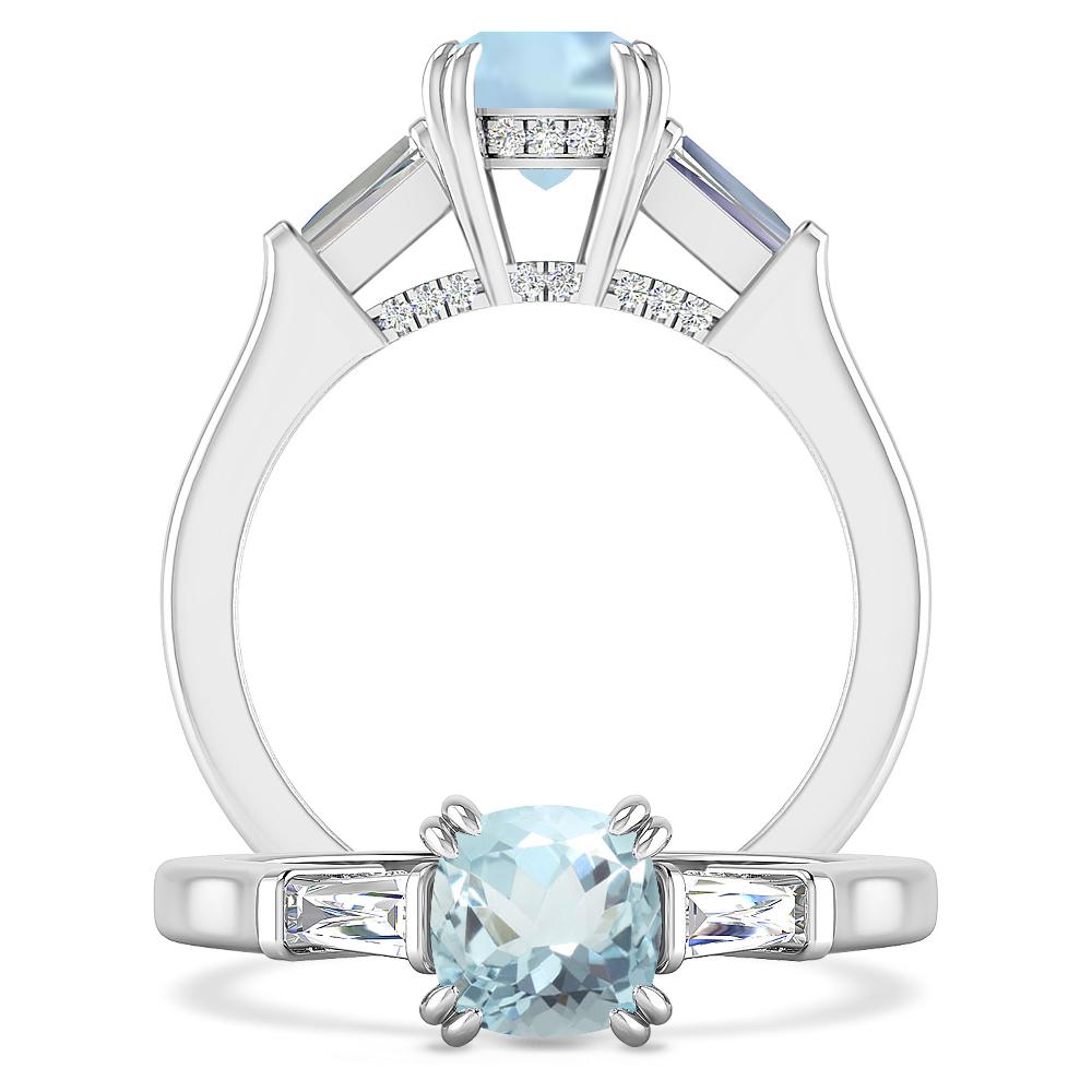 White Gold - Aquamarine