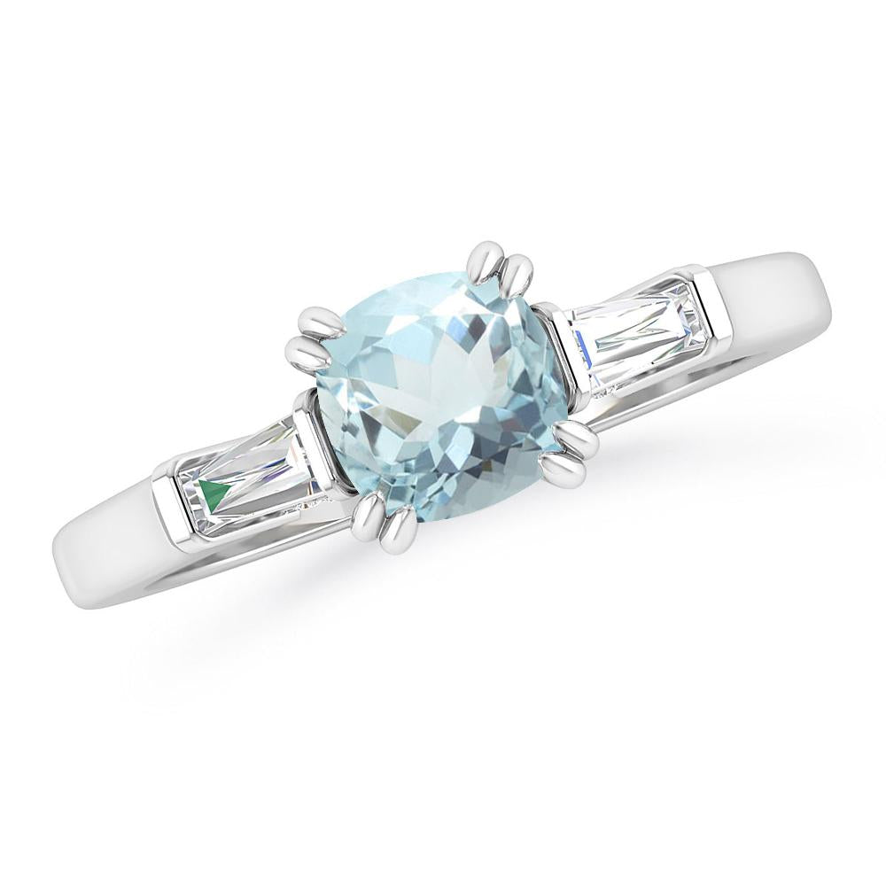 White Gold - Aquamarine