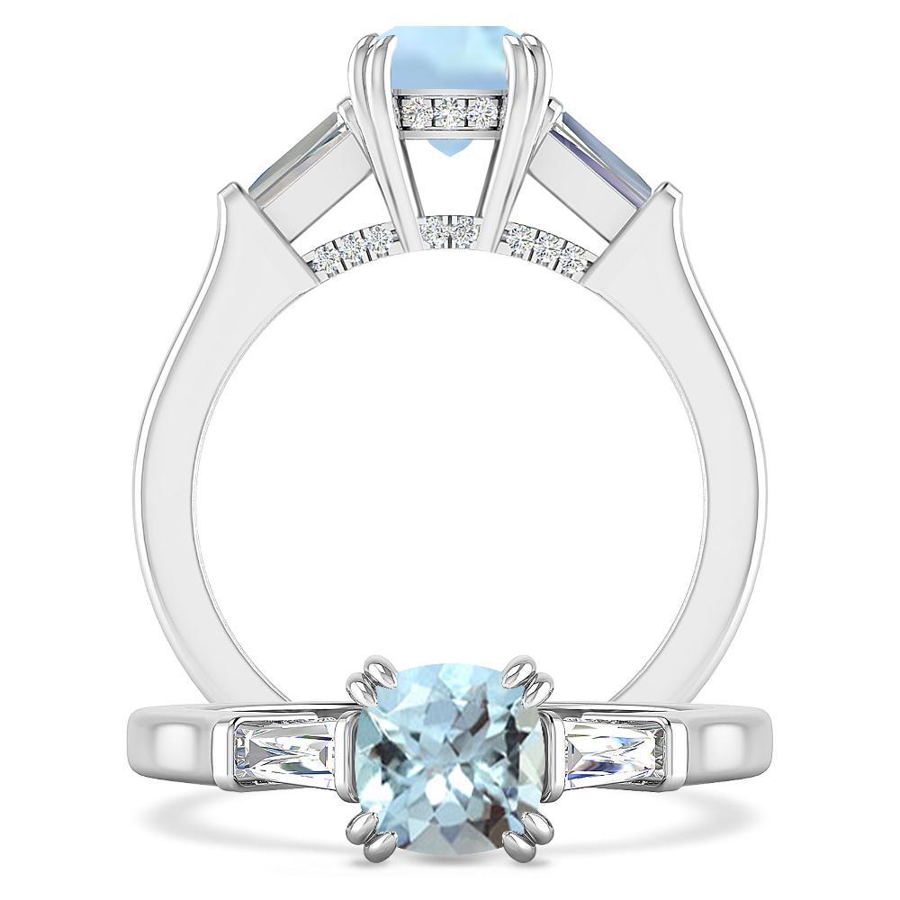 White Gold - Aquamarine