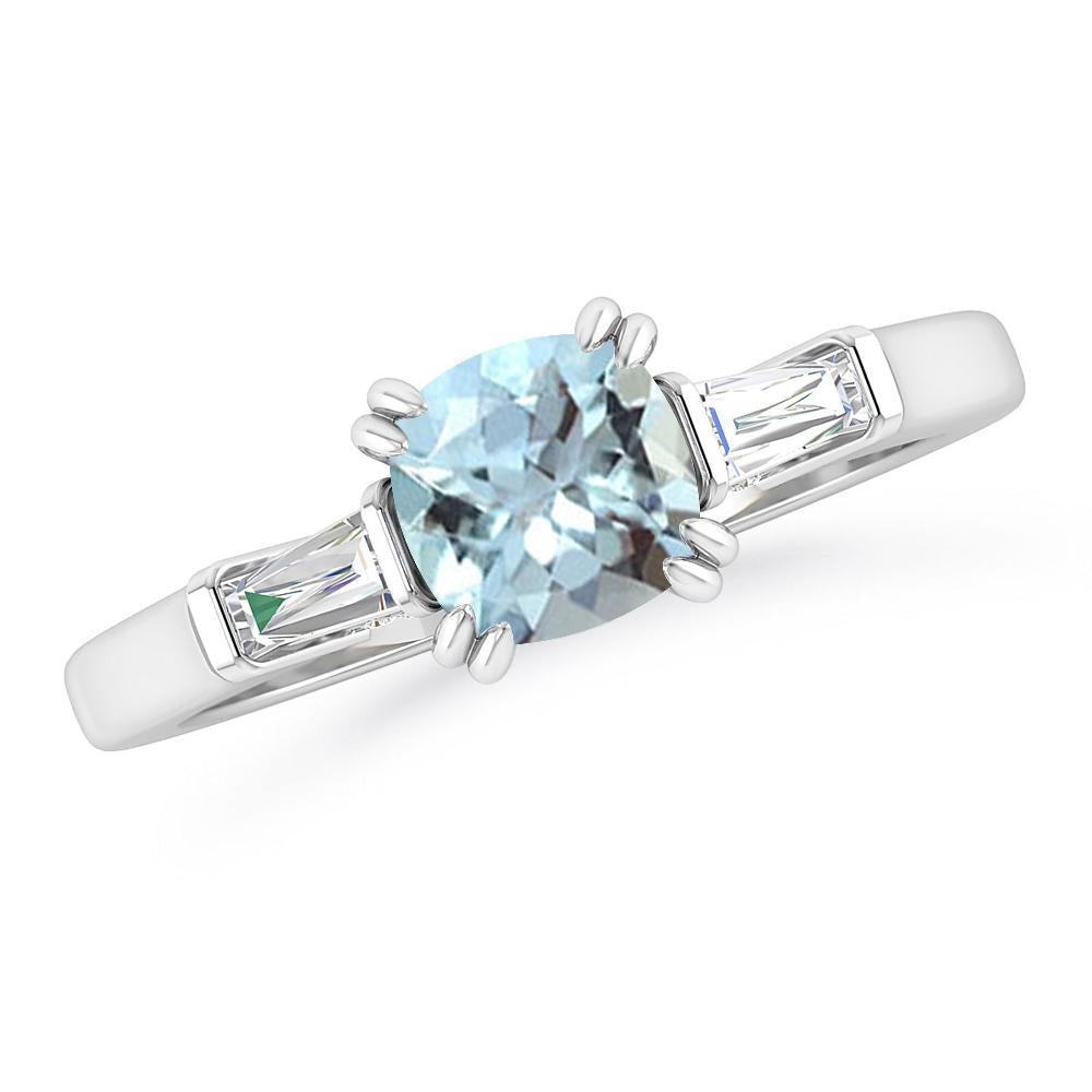 White Gold - Aquamarine