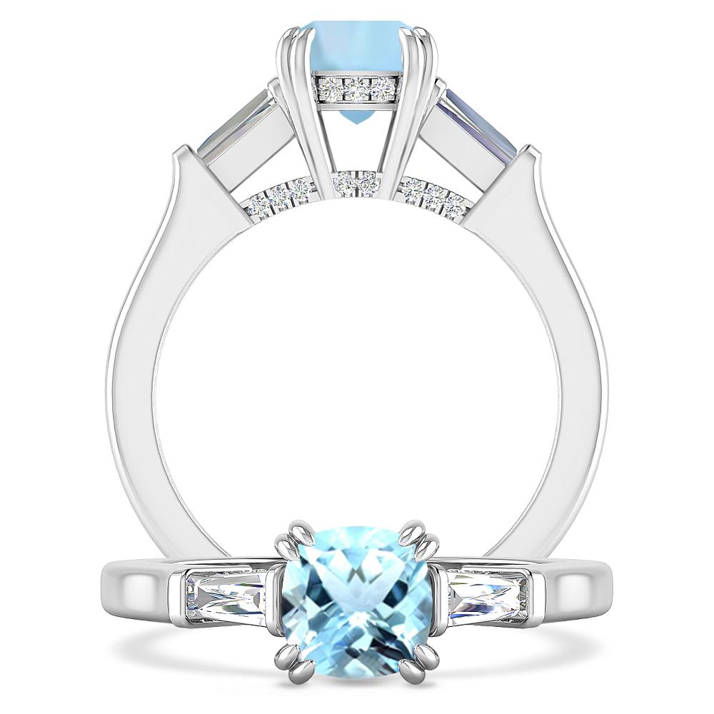 White Gold - Aquamarine