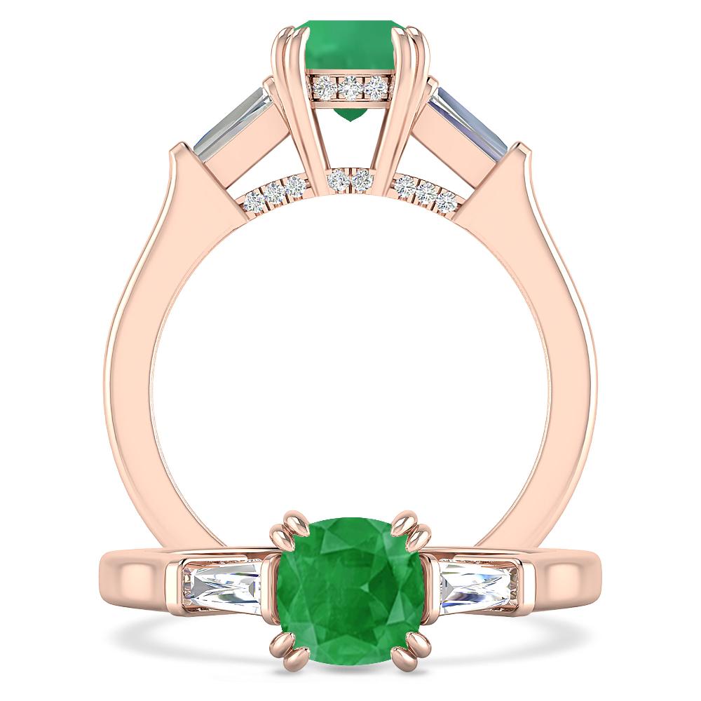 Rose Gold - Emerald