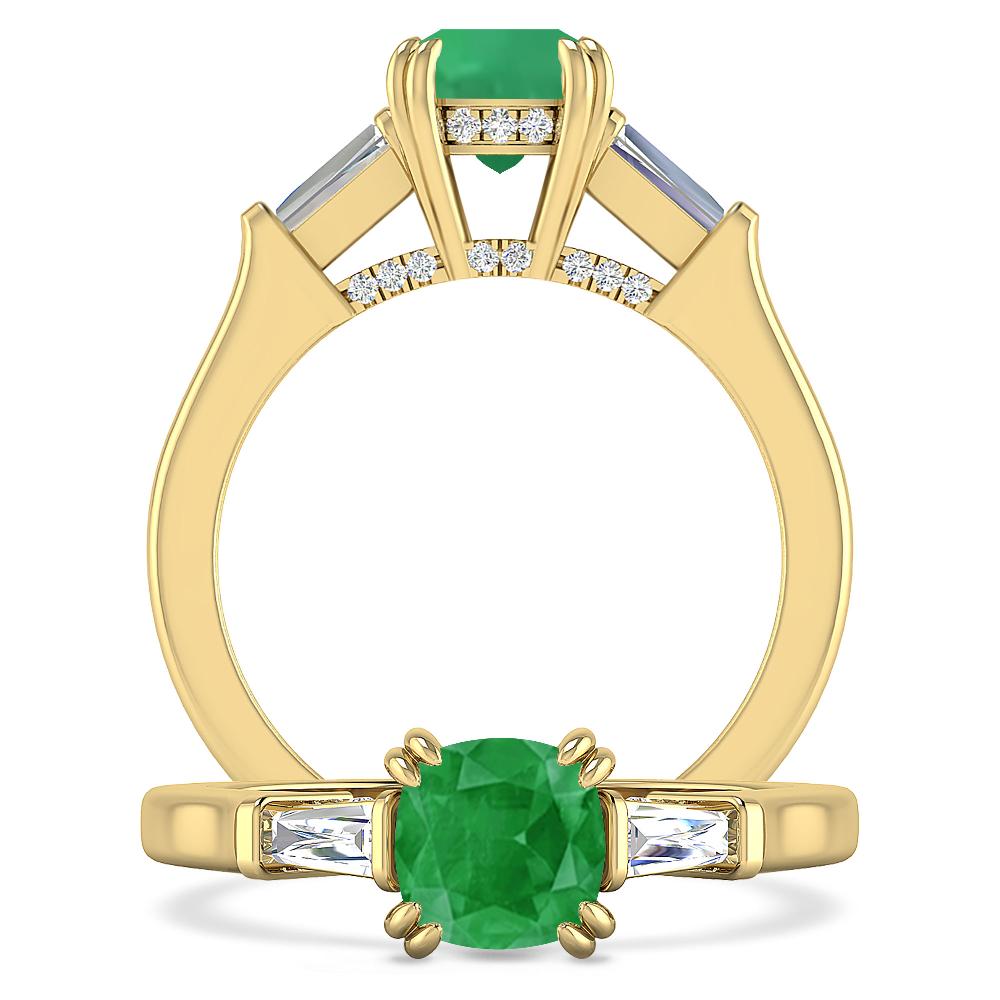 Yellow Gold - Emerald