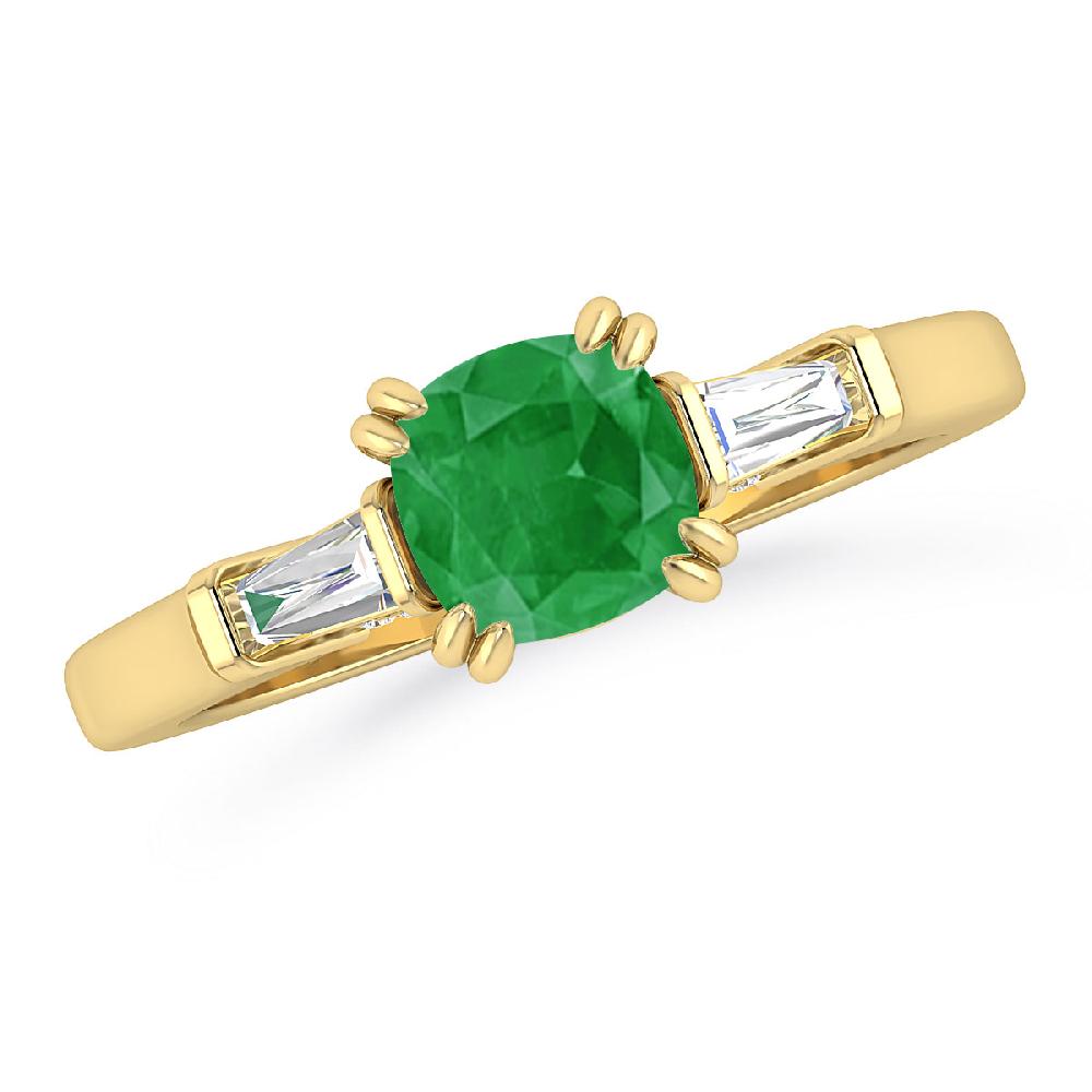 Yellow Gold - Emerald