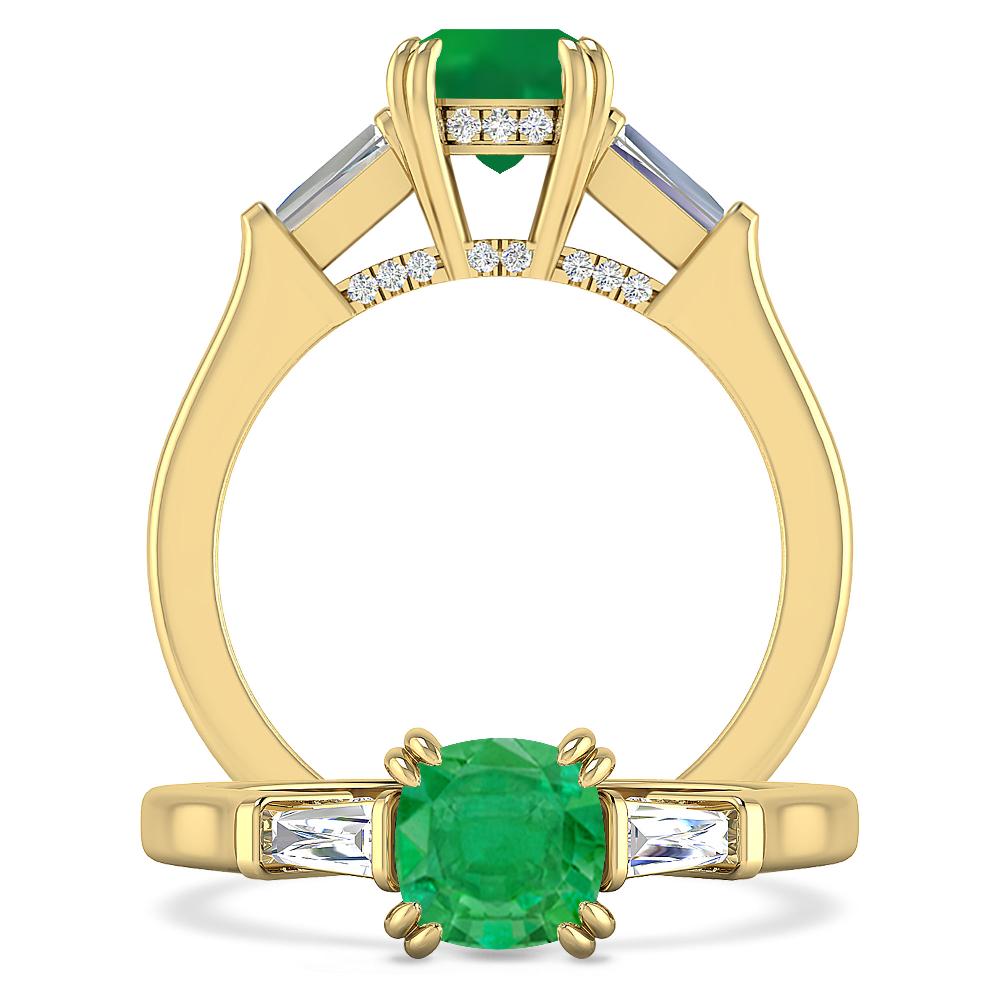 Yellow Gold - Emerald