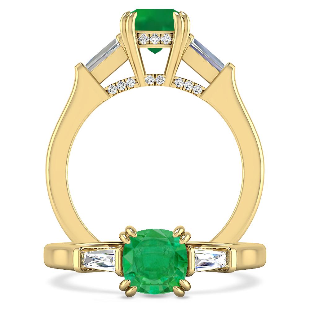 Yellow Gold - Emerald