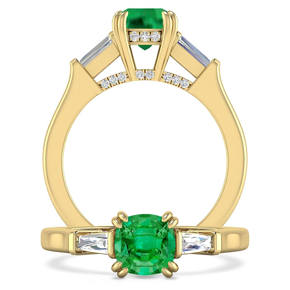 Yellow Gold - Emerald