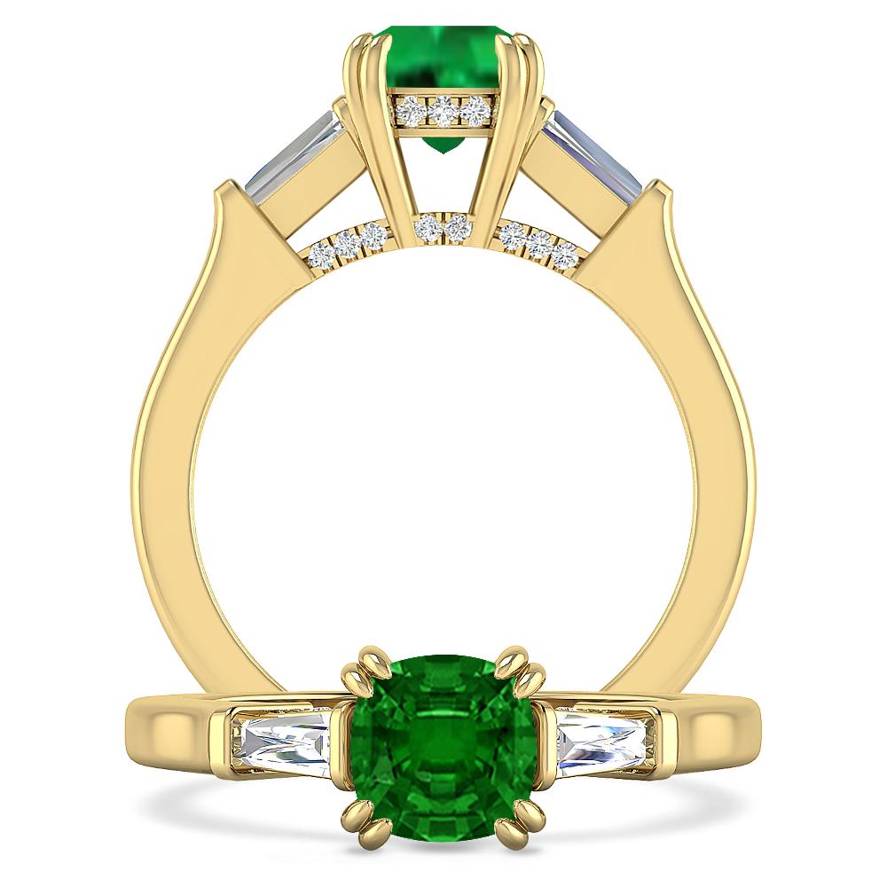 Yellow Gold - Emerald