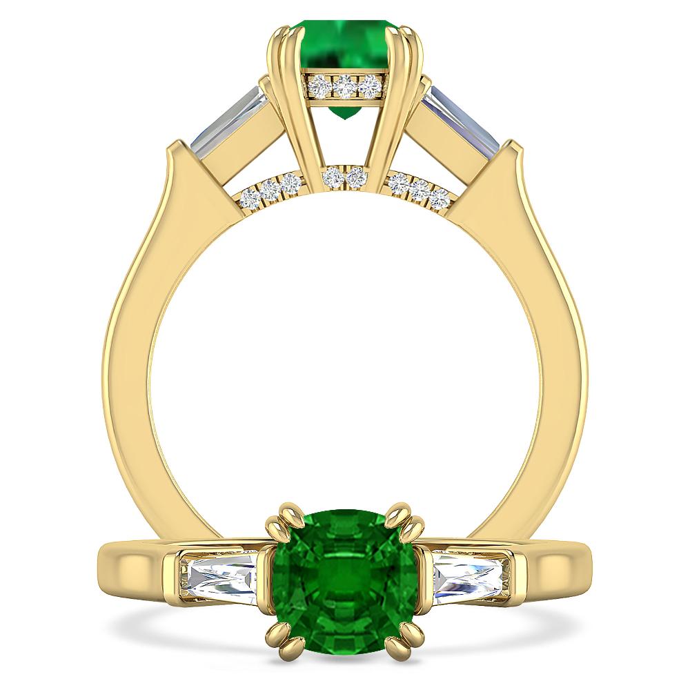 Yellow Gold - Emerald