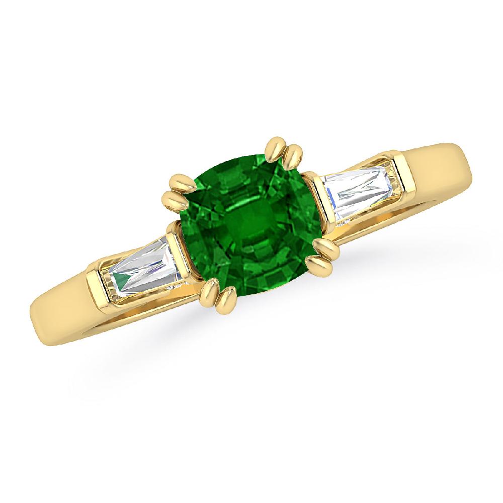 Yellow Gold - Emerald