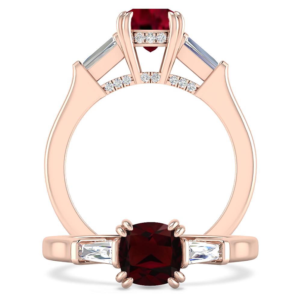 Rose Gold - Garnet