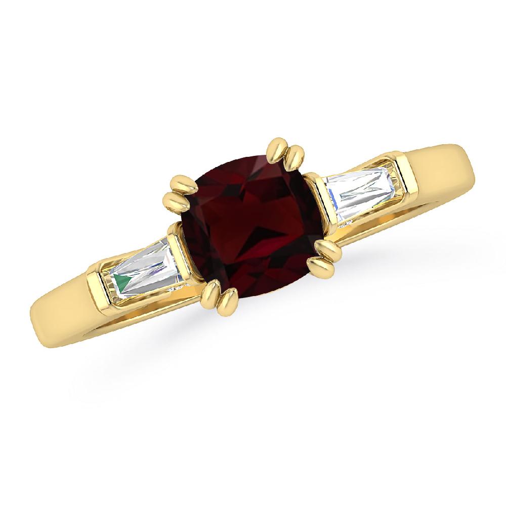 Yellow Gold - Garnet