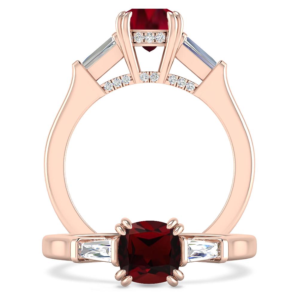 Rose Gold - Garnet