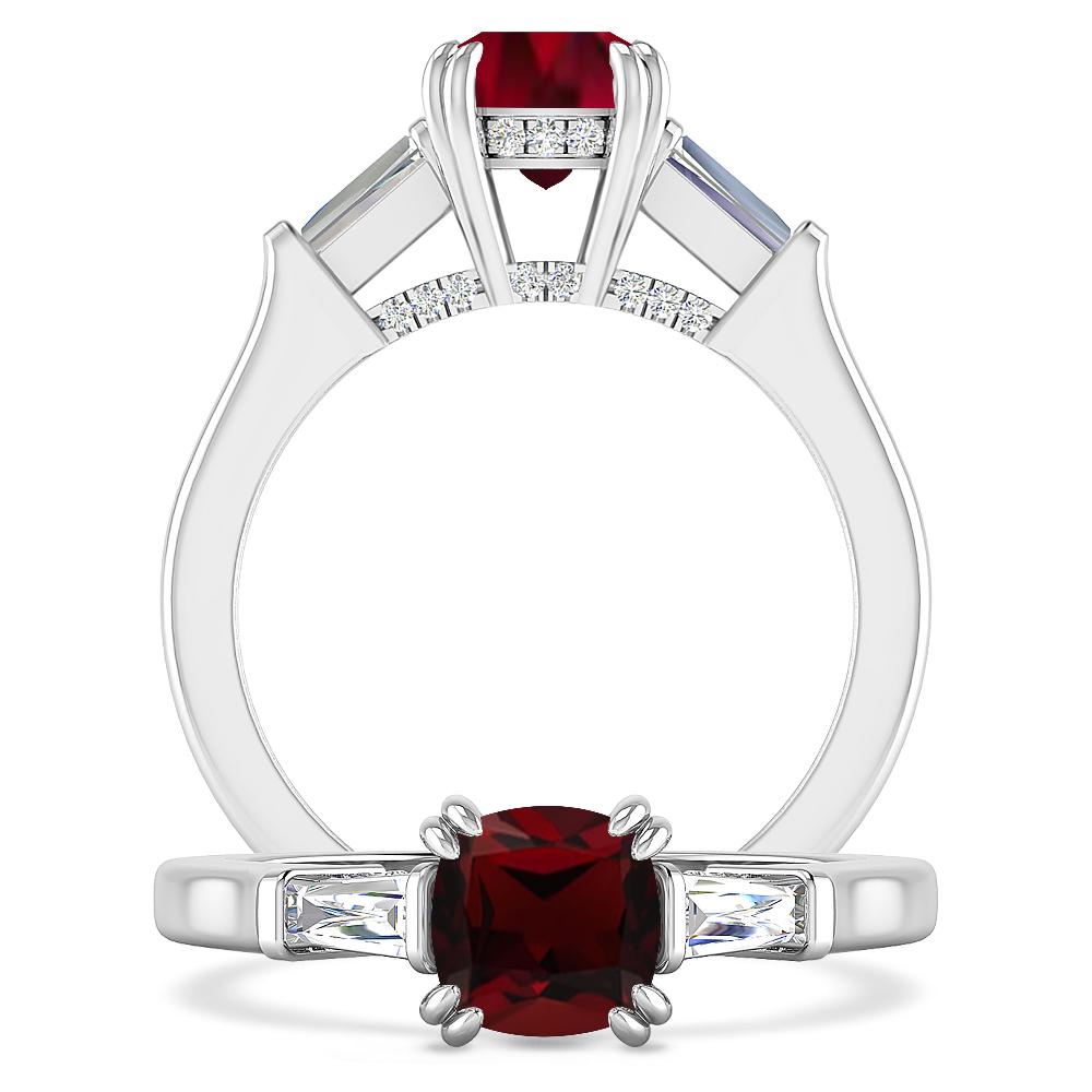 White Gold - Garnet