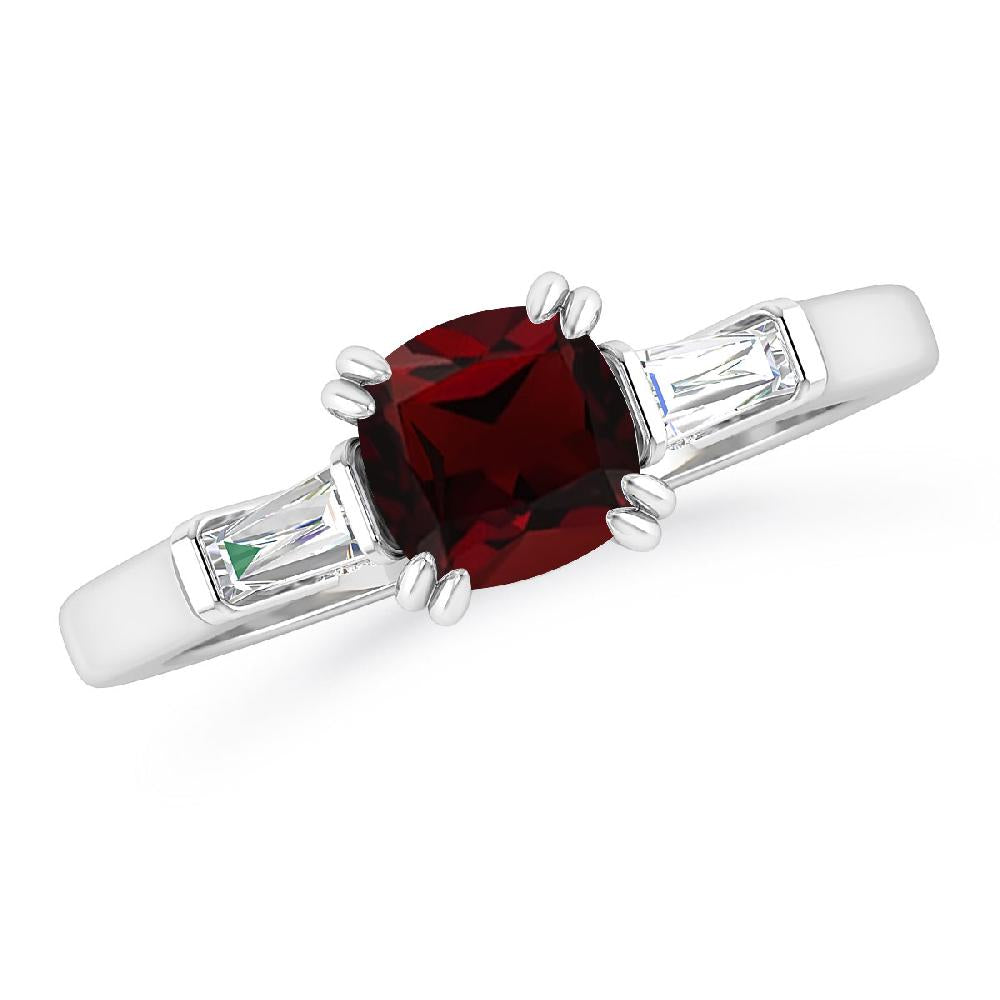 White Gold - Garnet