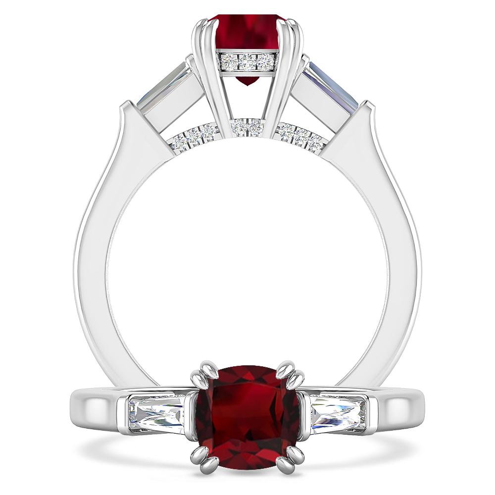 White Gold - Garnet