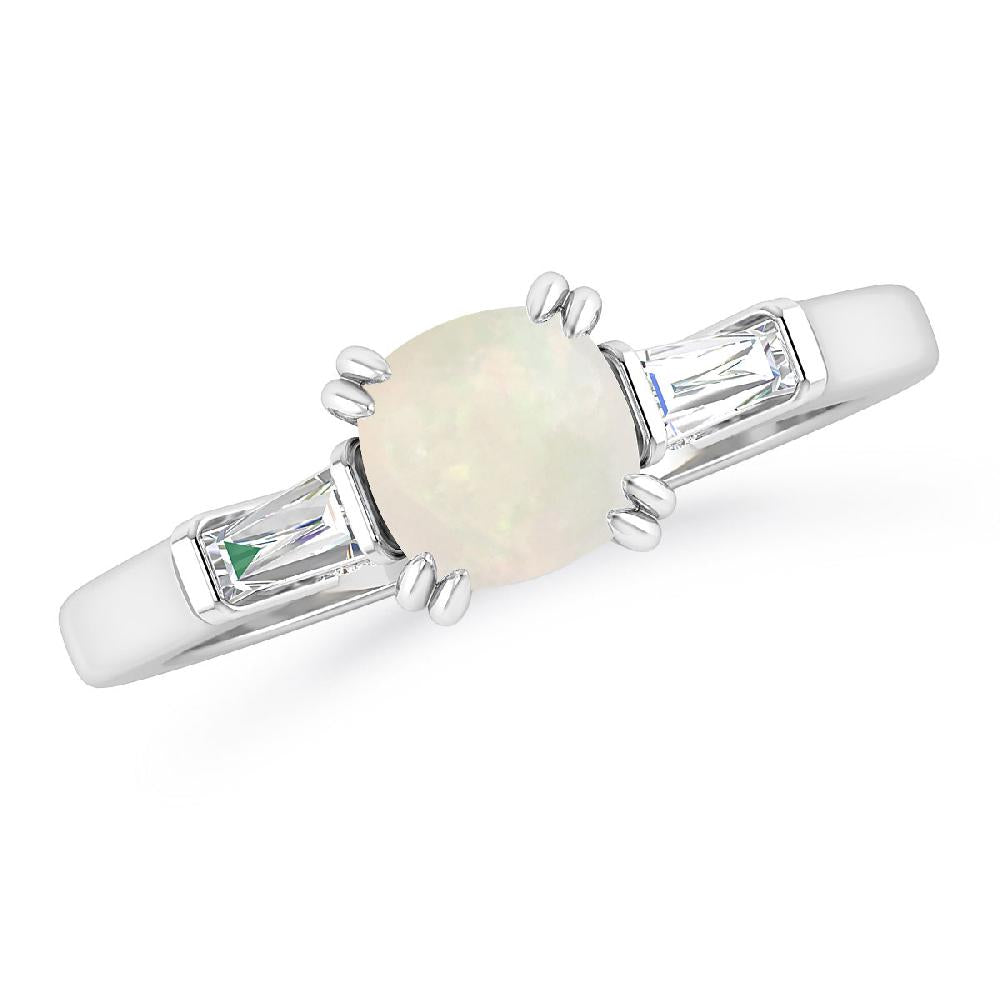 White Gold - Opal