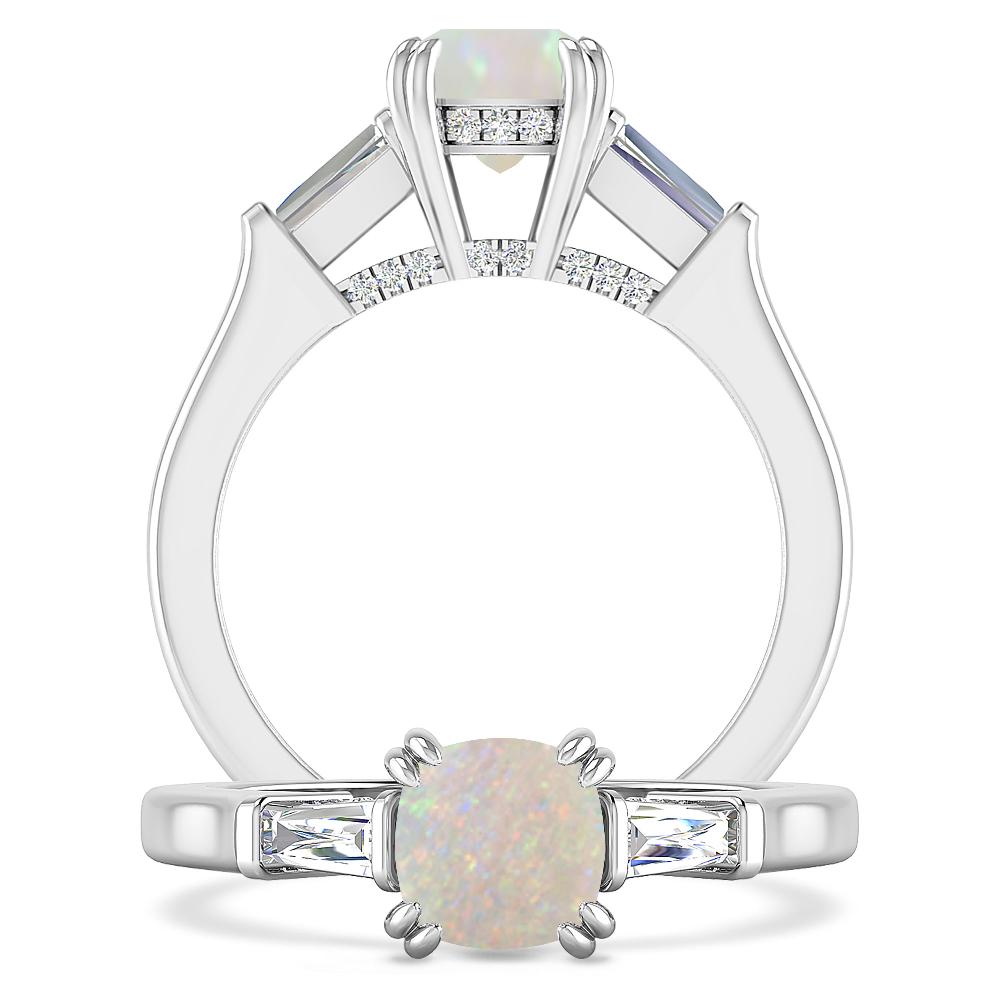 White Gold - Opal