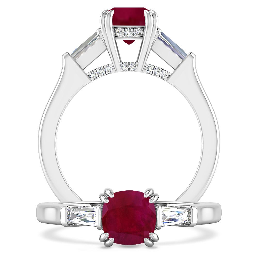 White Gold - Ruby