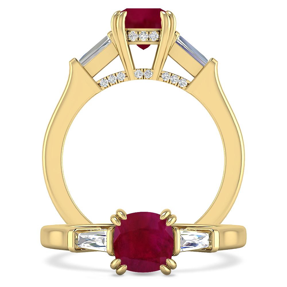 Yellow Gold - Ruby