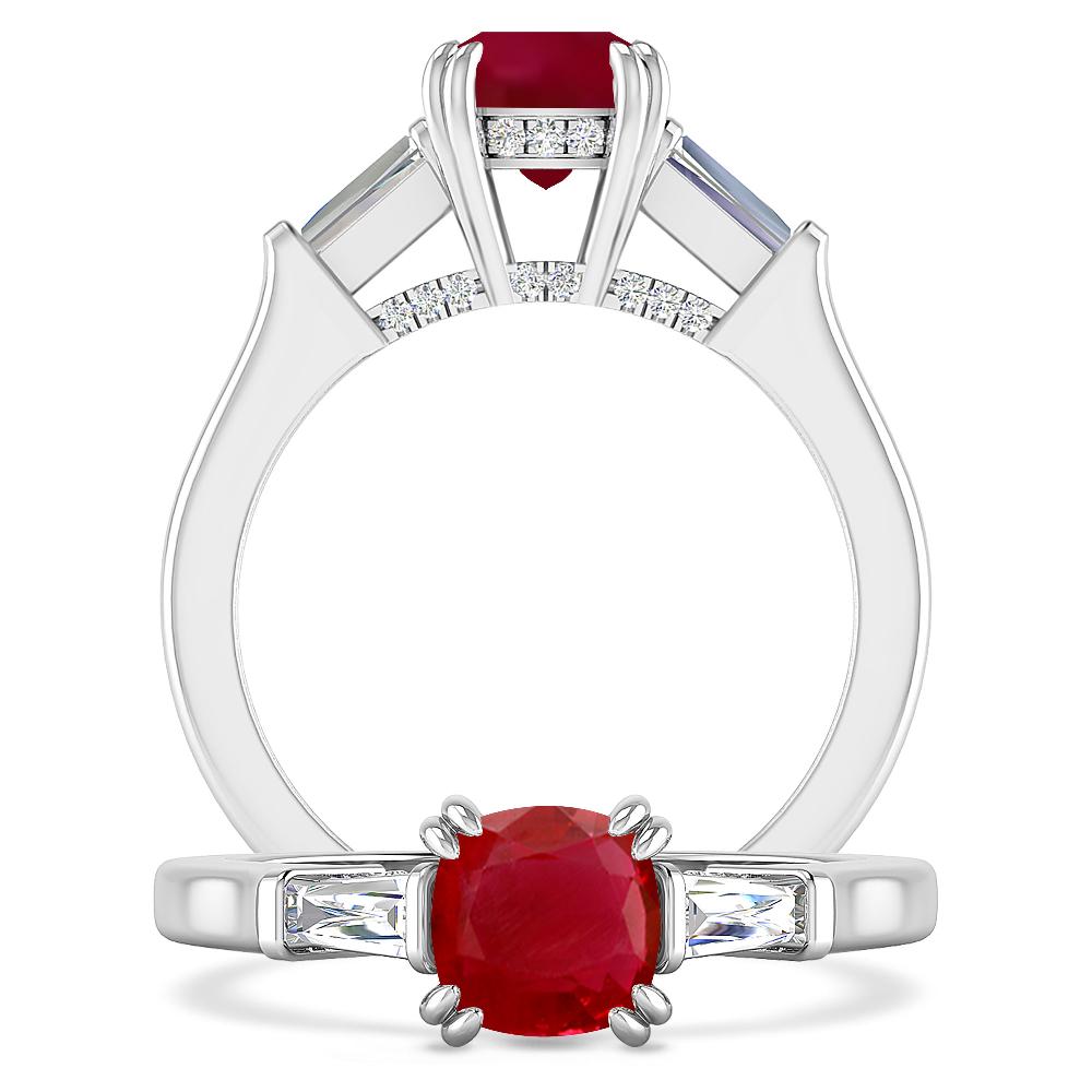 White Gold - Ruby