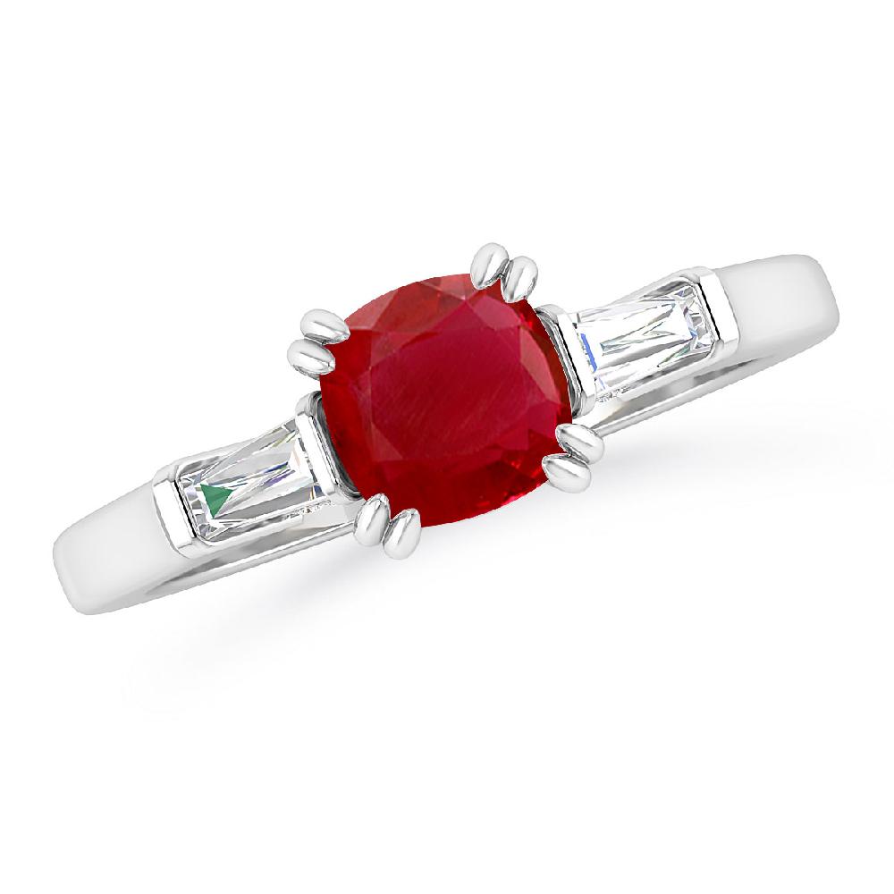 White Gold - Ruby