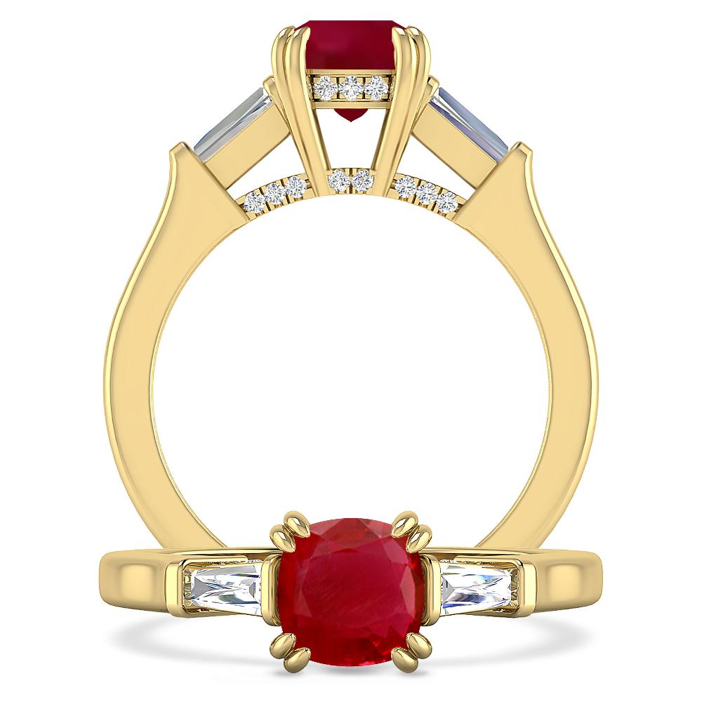 Yellow Gold - Ruby