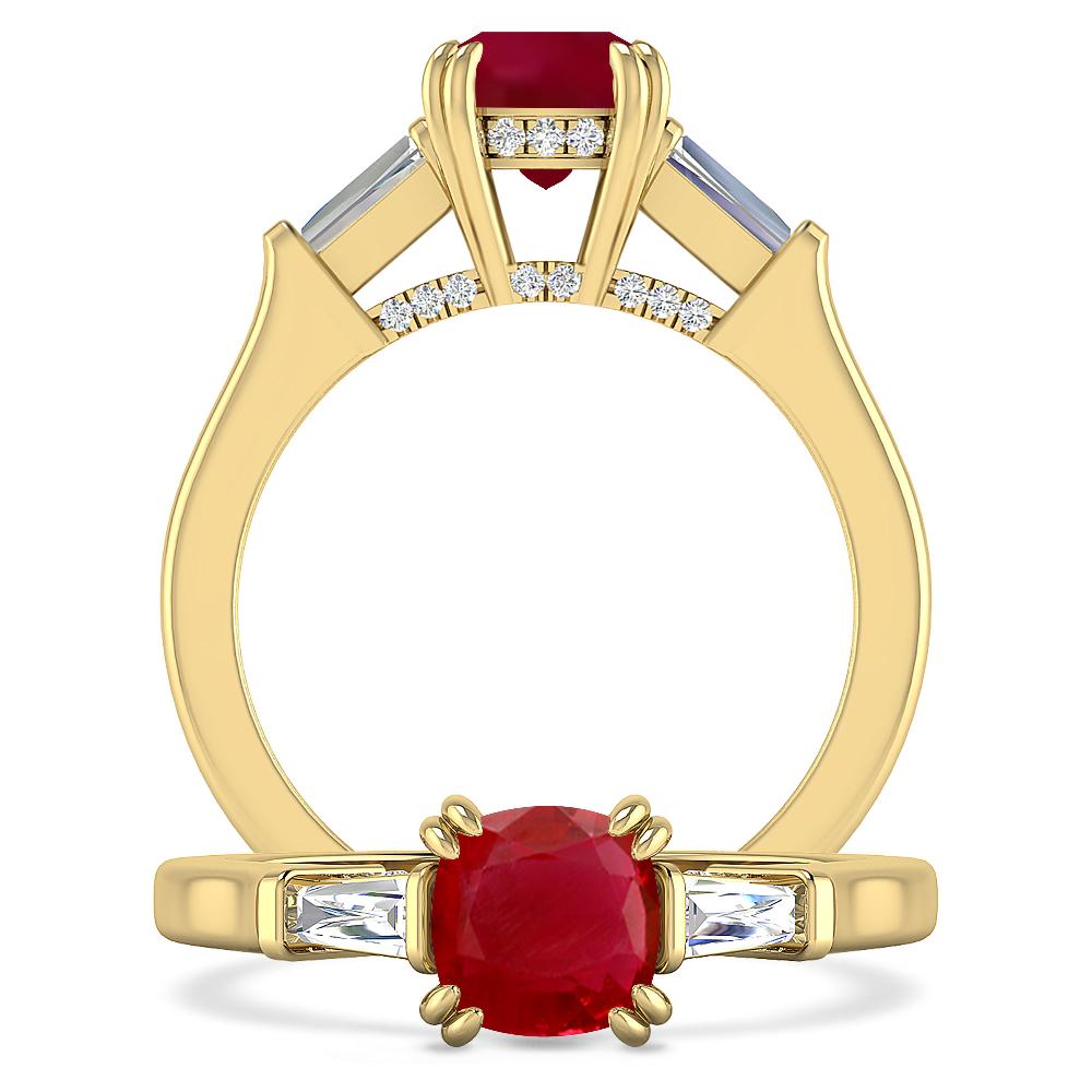 Yellow Gold - Ruby