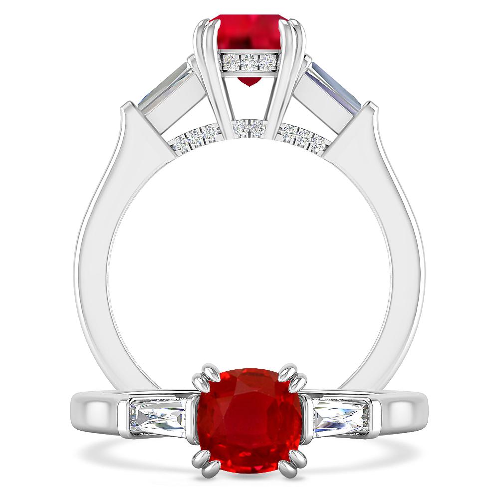 White Gold - Ruby
