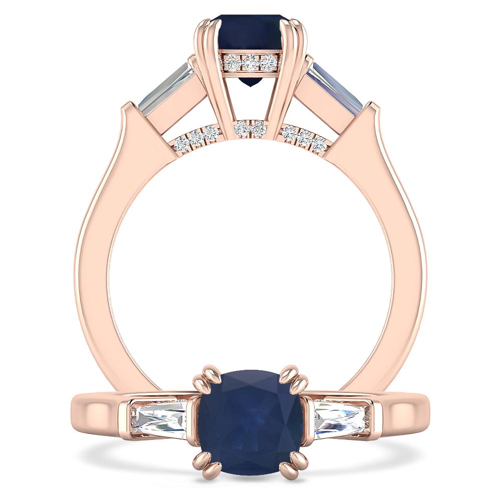 Rose Gold - Sapphire