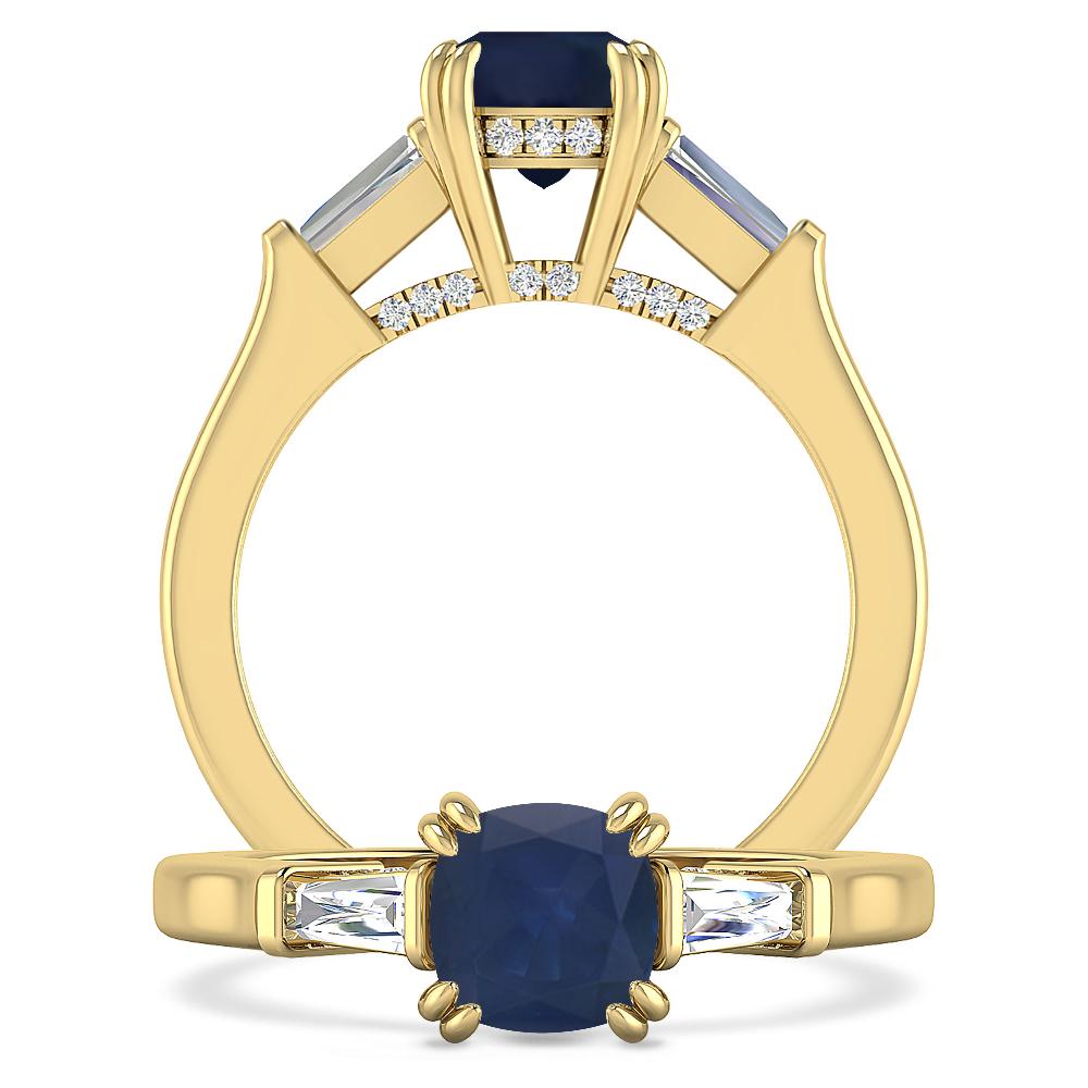 Yellow Gold - Sapphire