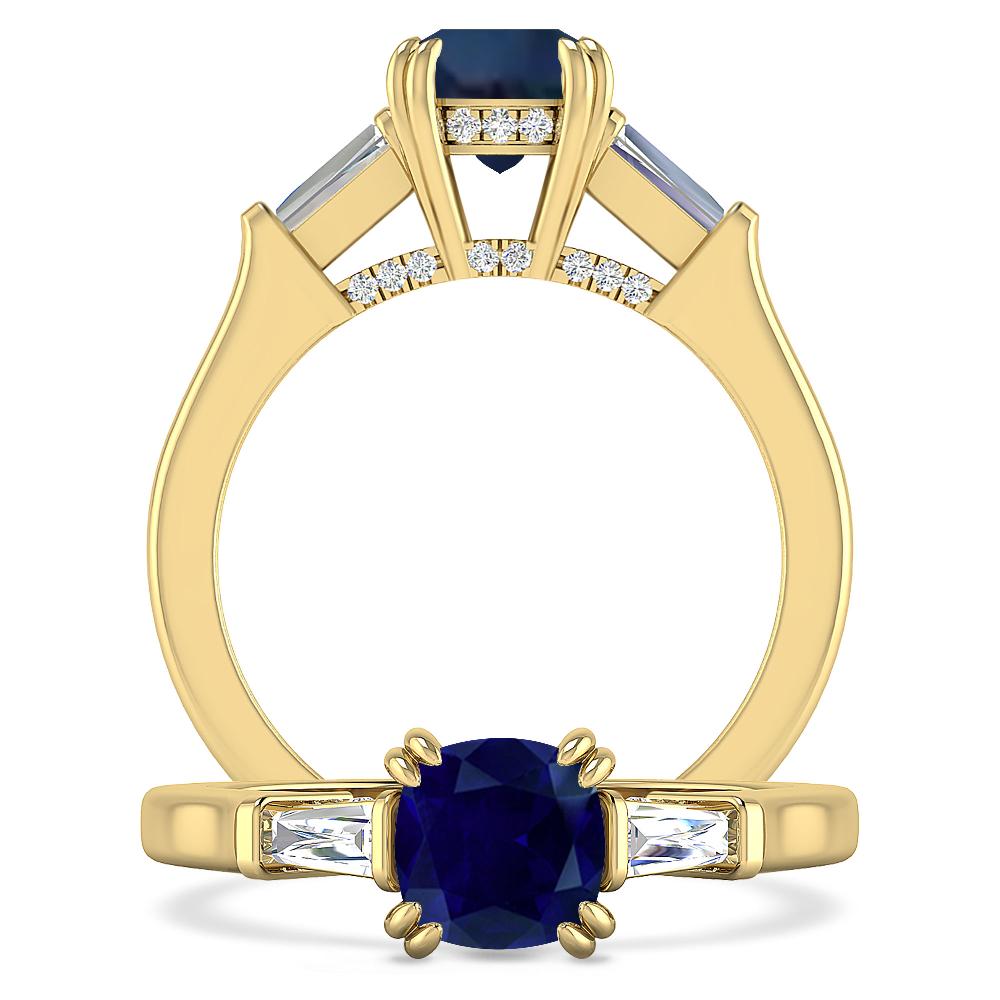 Yellow Gold - Sapphire