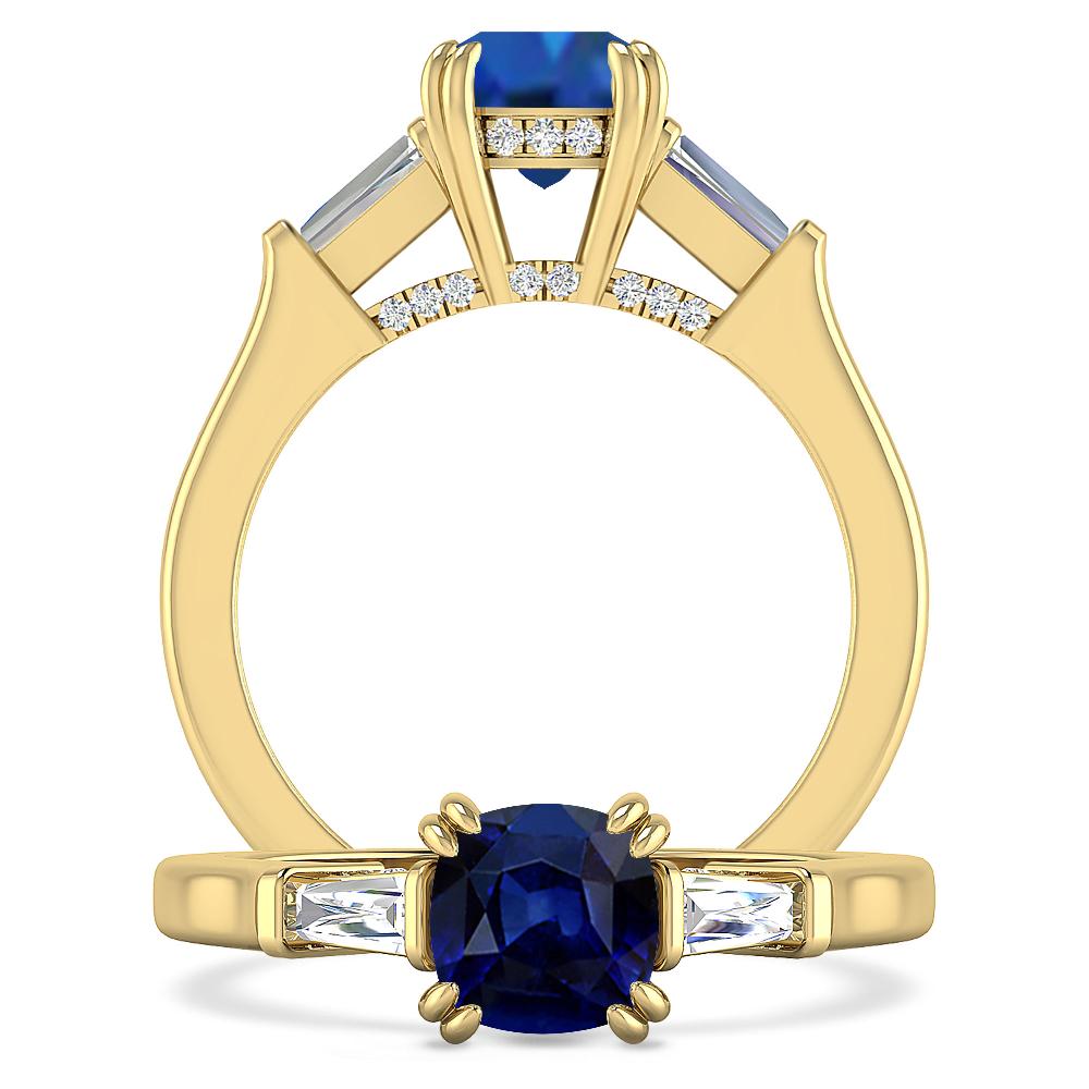 Yellow Gold - Sapphire