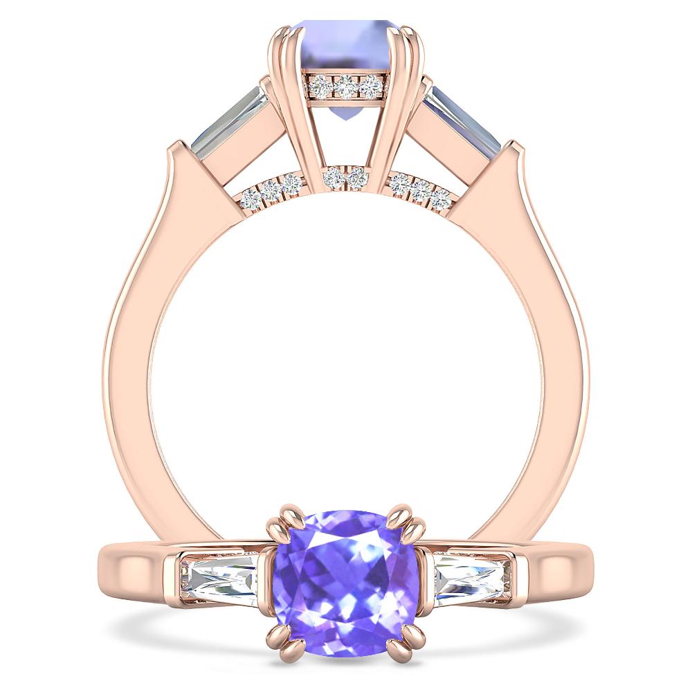 Rose Gold - Tanzanite