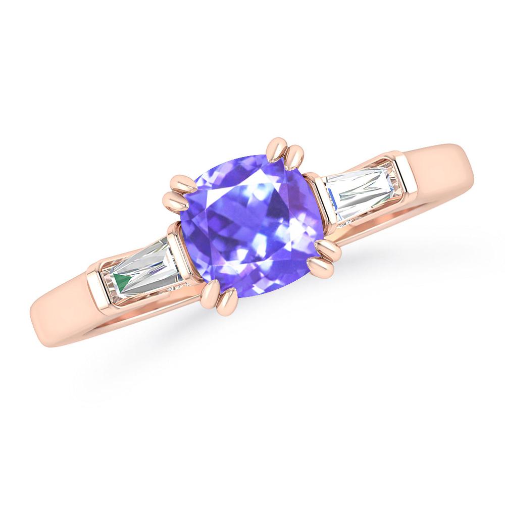 Rose Gold - Tanzanite