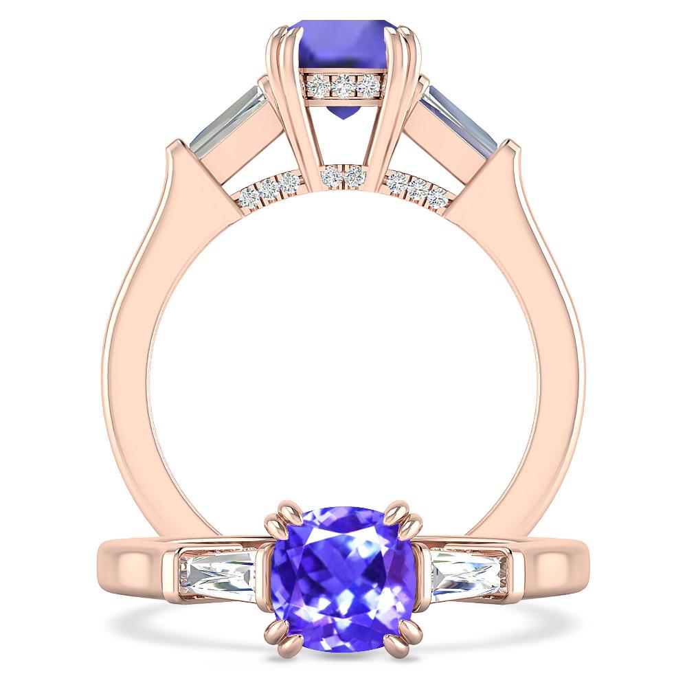 Rose Gold - Tanzanite