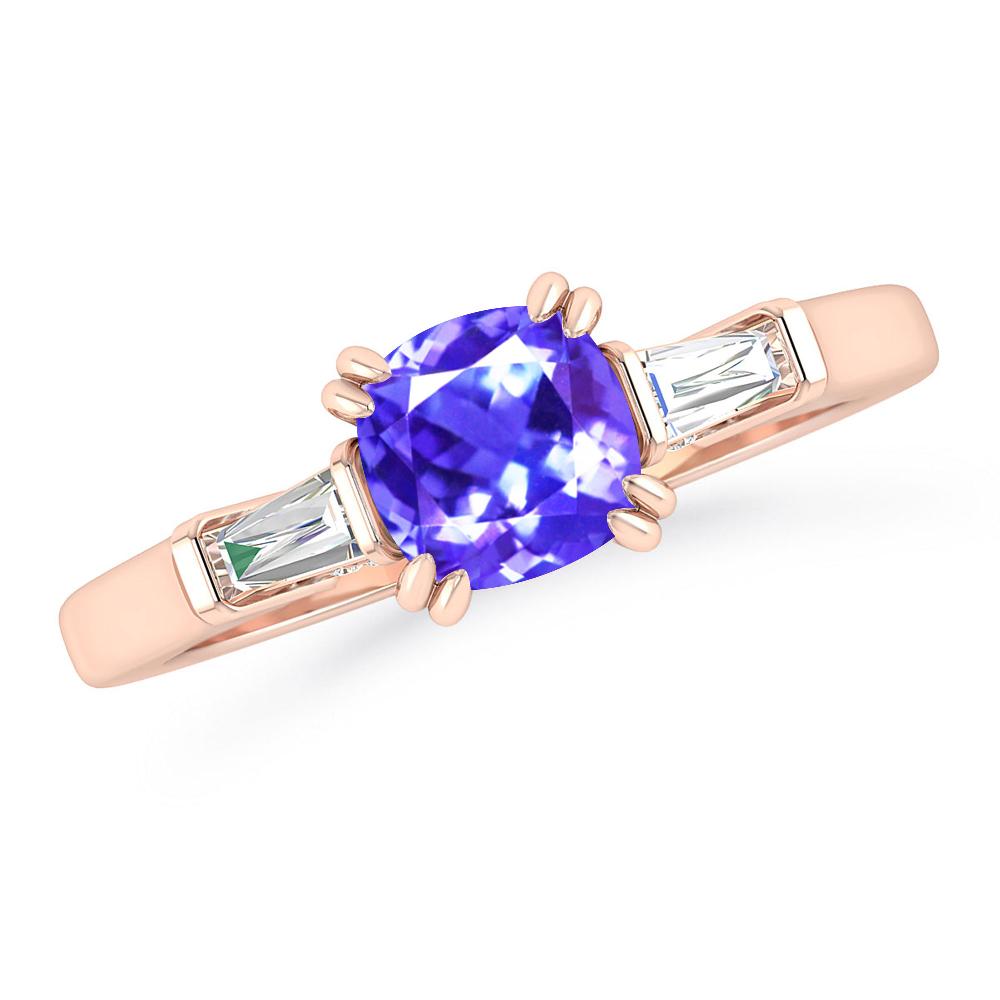 Rose Gold - Tanzanite