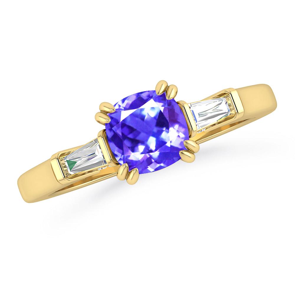 Yellow Gold - Tanzanite