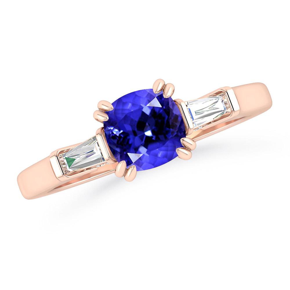 Rose Gold - Tanzanite