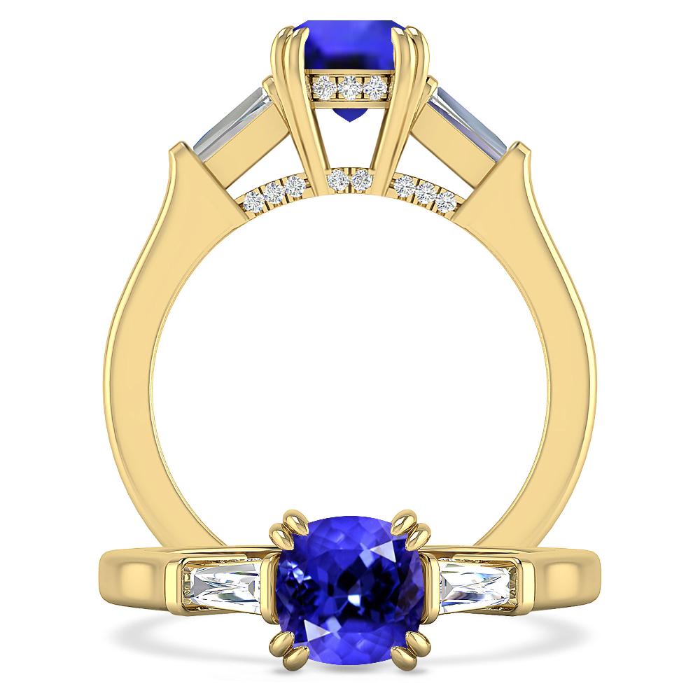 Yellow Gold - Tanzanite