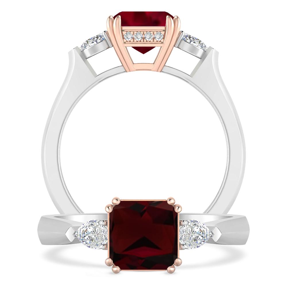 White Gold - Garnet