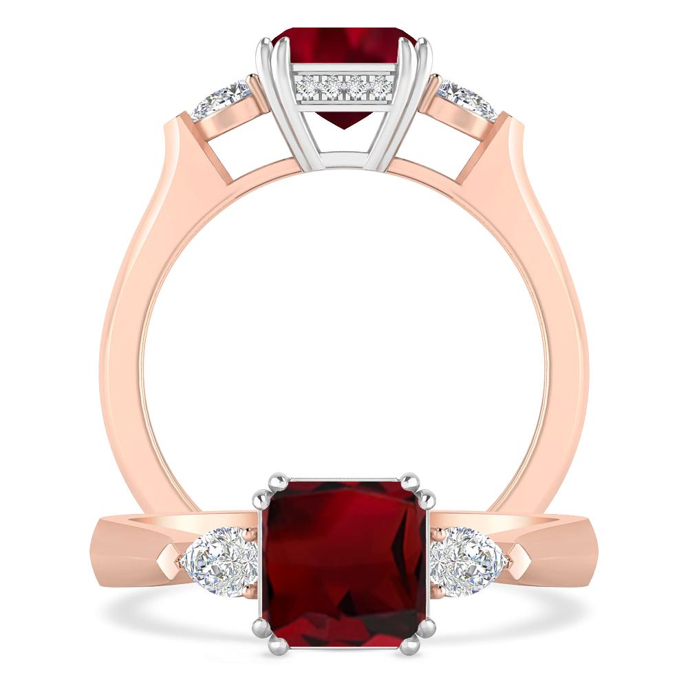 Rose Gold - Garnet