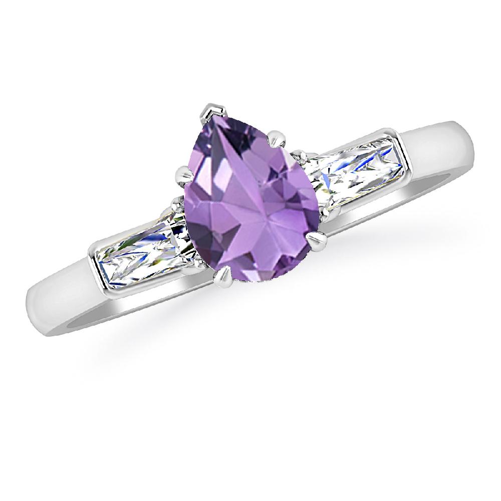 White Gold - Amethyst