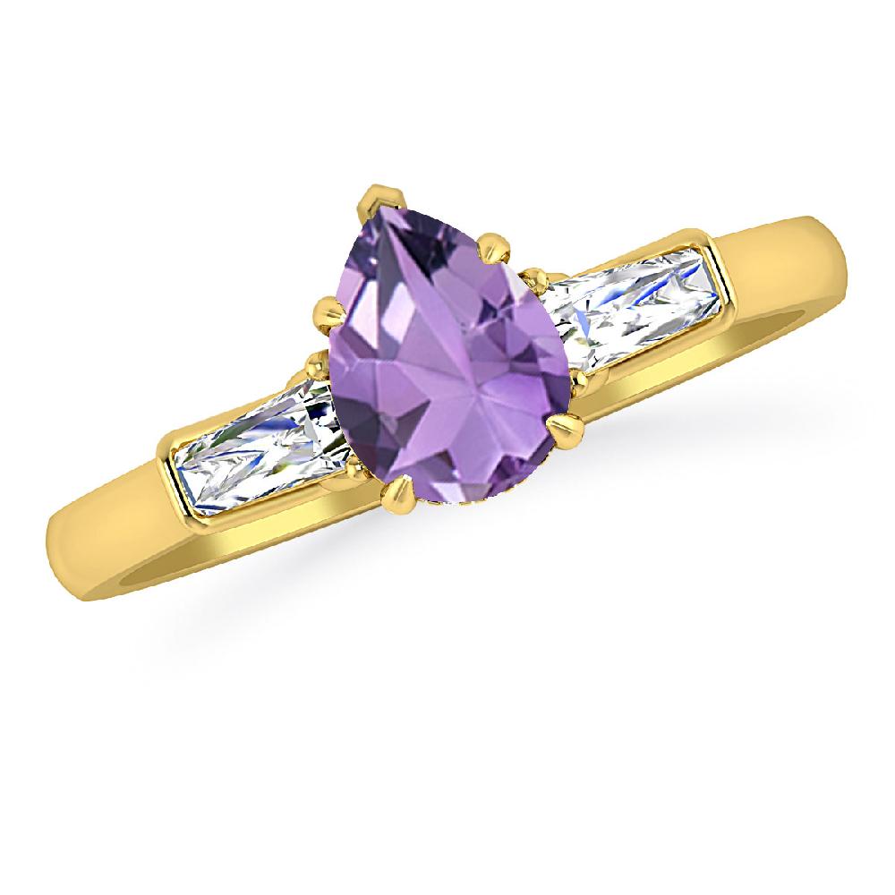 Yellow Gold - Amethyst