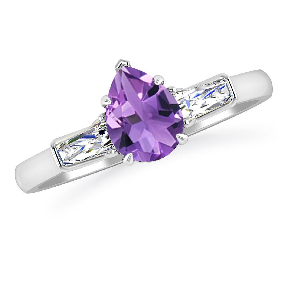 White Gold - Amethyst