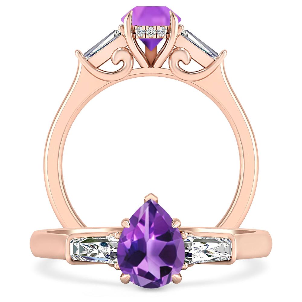 Rose Gold - Amethyst