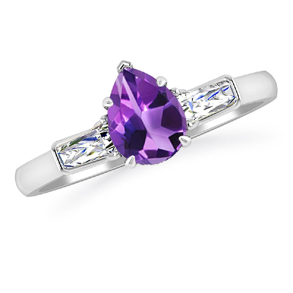 White Gold - Amethyst