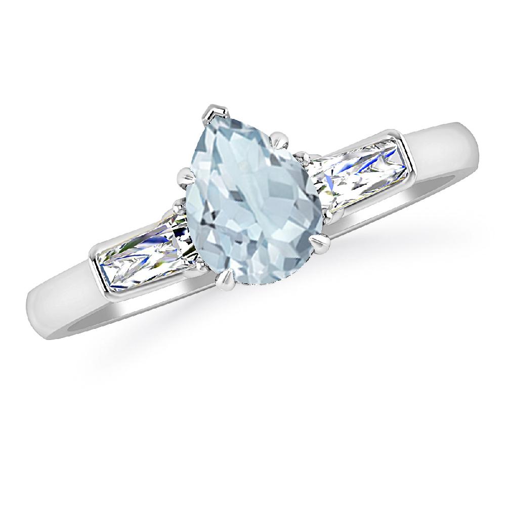 White Gold - Aquamarine