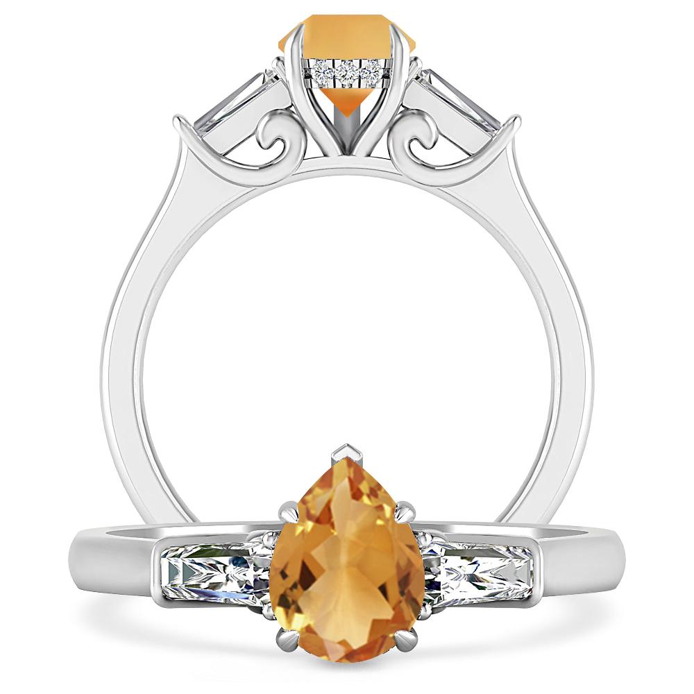 White Gold - Citrine