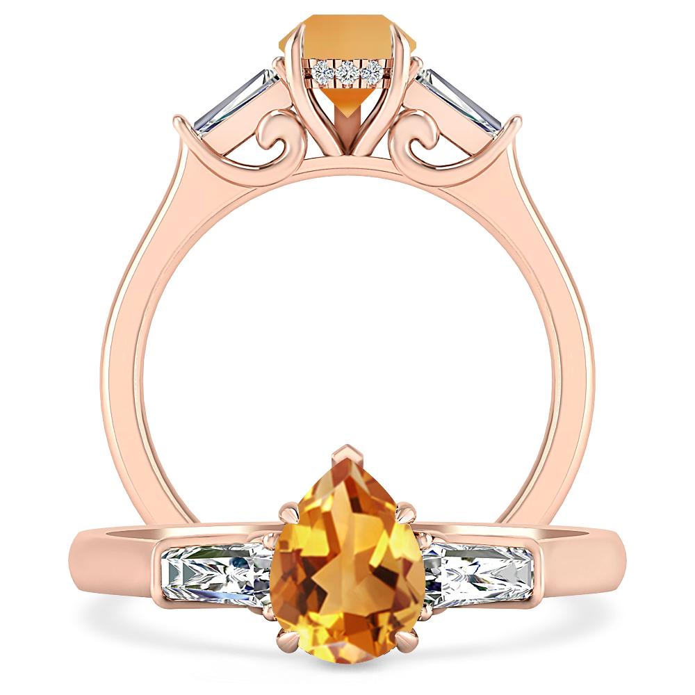 Rose Gold - Citrine